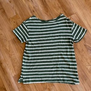 Green stripe old navy size medium shirt
